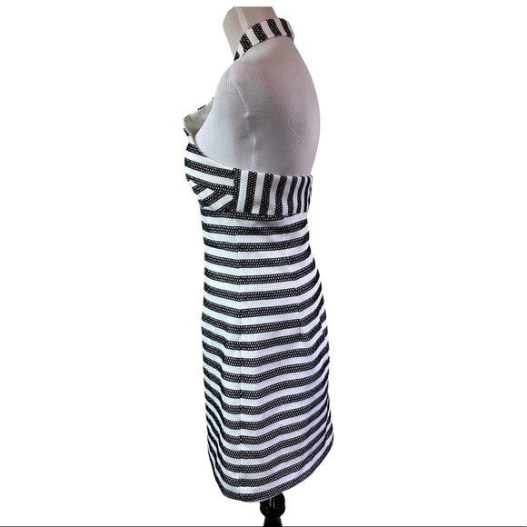 Trina Turk Halter Mini Dress Stripes Size 2 - Picture 2 of 4